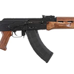 Side view of an AK-47 rifle.