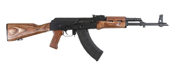Side view of an AK-47 rifle.