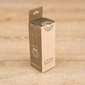 Choke Mount packaging for salmon fishing gear.