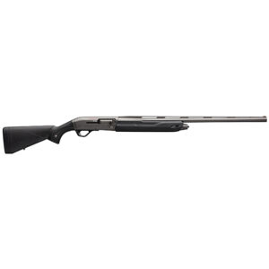 Side view of a modern shotgun.
