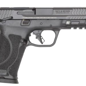 Smith & Wesson handgun displayed sideways