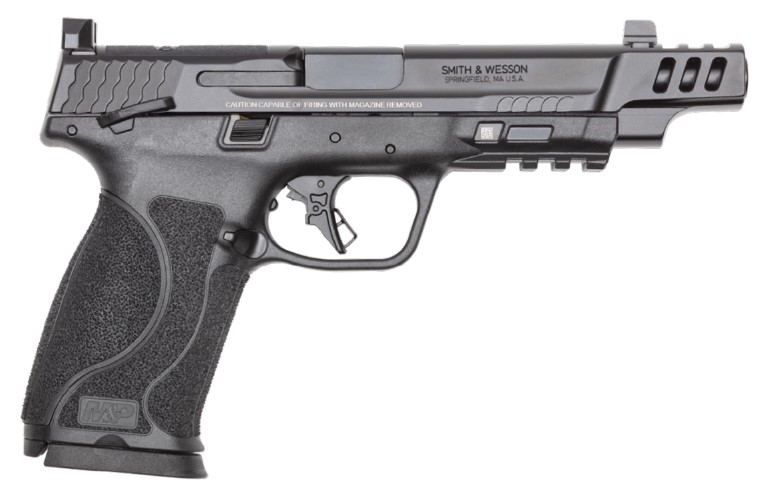 Smith & Wesson M&P pistol side view.