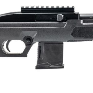 Side view of a modern firearm.
