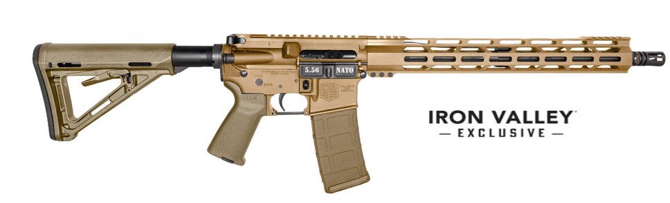 Bronze rifle with modern design and features