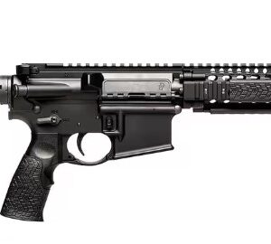 Modern tactical rifle with adjustable stock.