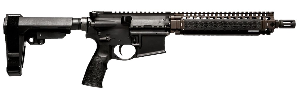 Detailed image of a modern rifle.