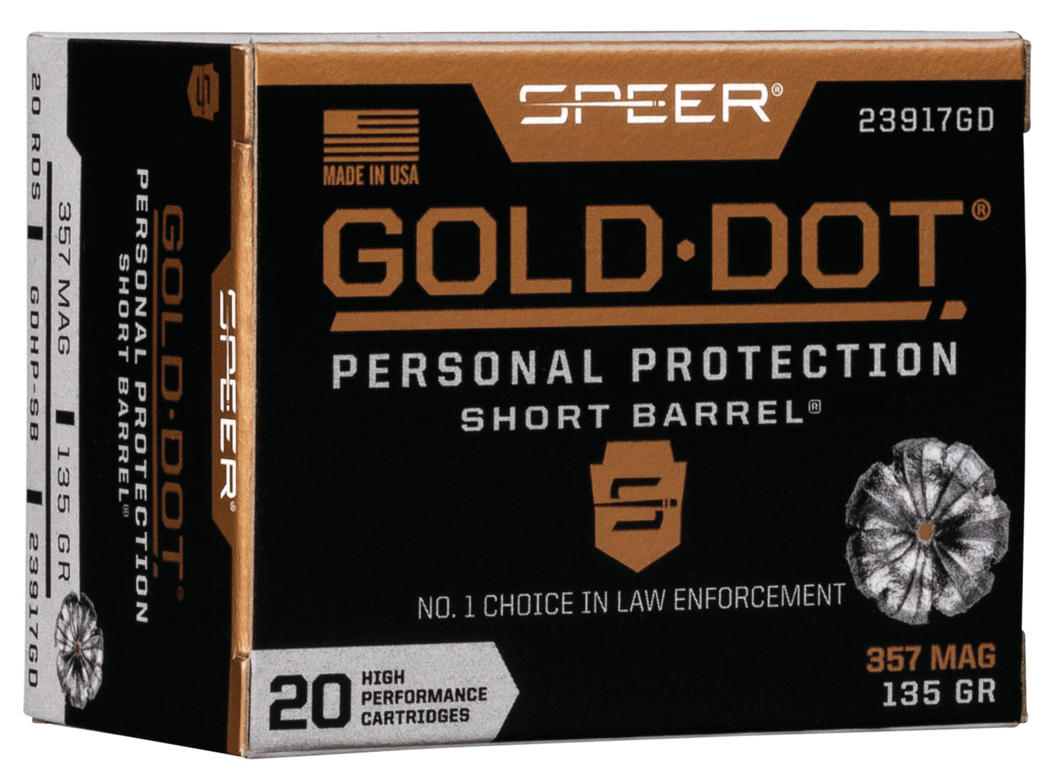 Speer Gold Dot personal protection ammunition box