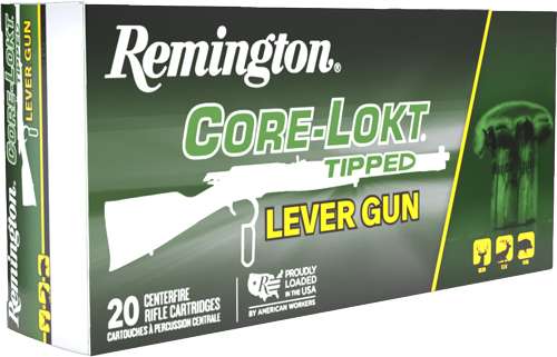 Remington Core-Lokt tipped lever gun ammunition box