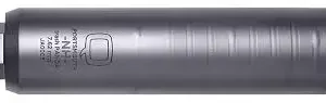 Silencer for firearms with a sleek design.