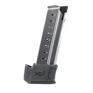 Handgun magazine with capacity indicators on side
