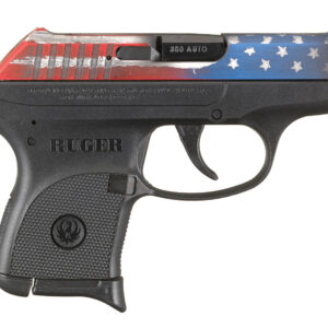 Ruger pistol with American flag design.