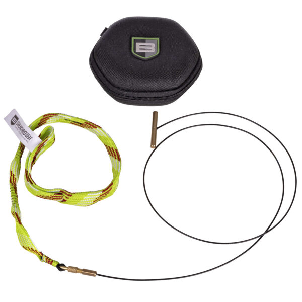 Fishing gear including a carrying case and line.