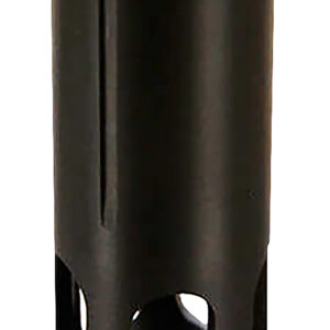 Black cylindrical bicycle part with threaded interior