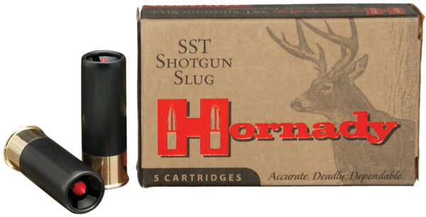 Hornady SST shotgun slug cartridges in packaging