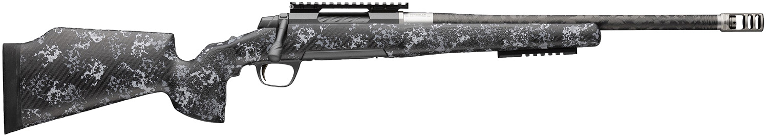 Stylish black and gray rifle with textured design.