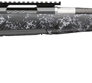 Side view of a modern tactical rifle.