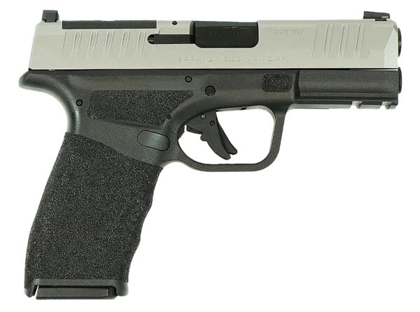 Springfield Armory pistol with textured grip.