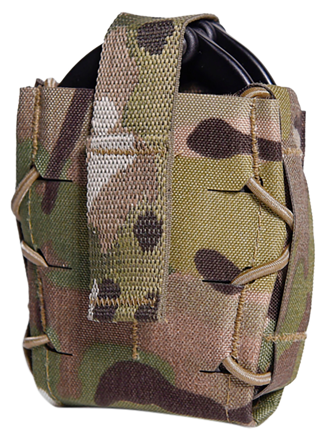 Camo pouch for tactical gear storage.
