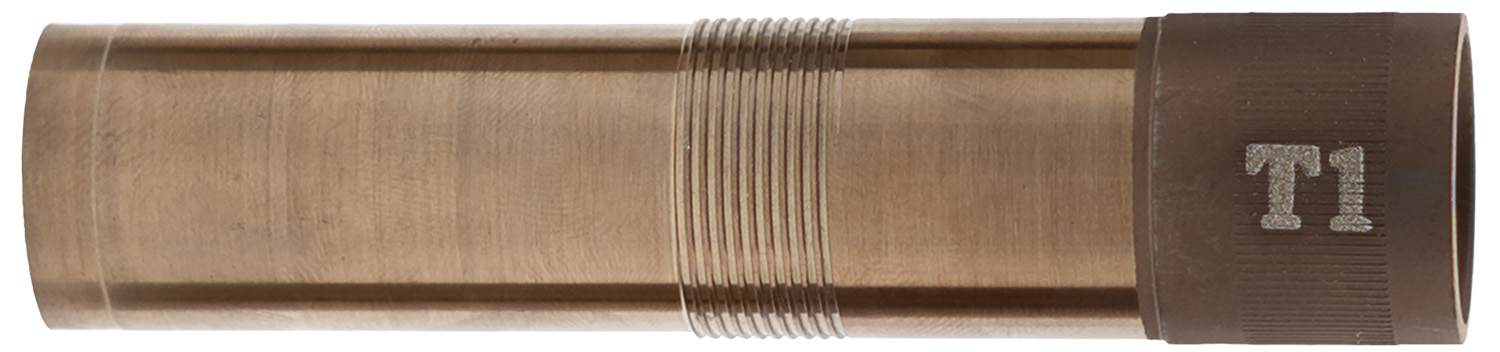 Metal cylindrical object with grooves and code T1