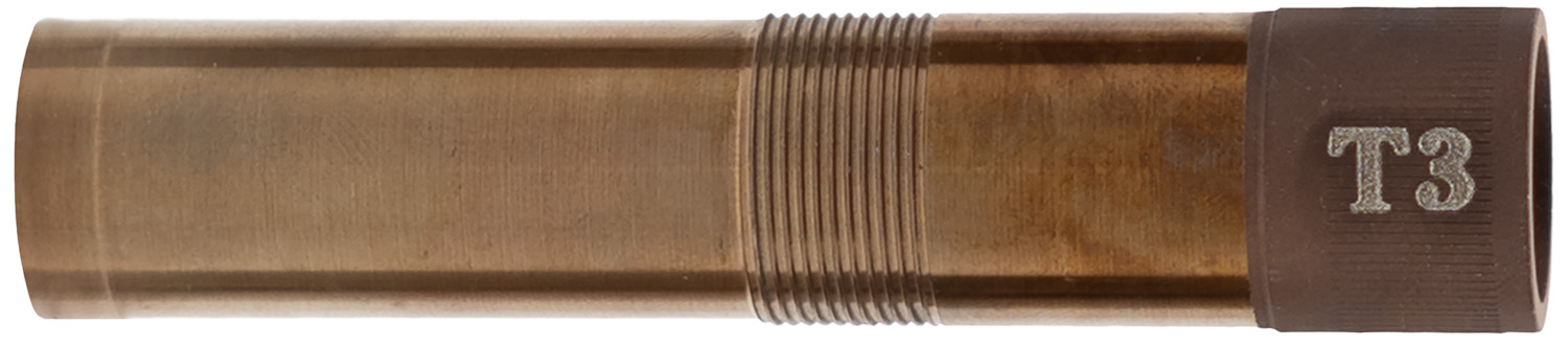 Bronze tube with threaded and marked end.