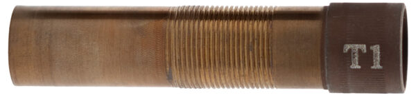 Metal pipe with threaded section, labeled T1.