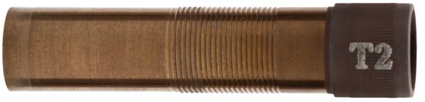 Brass cylindrical tool with T2 marking.