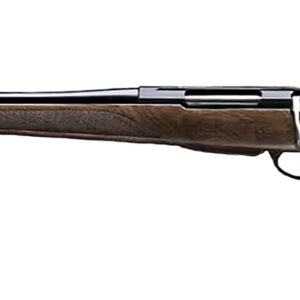 Side view of a wooden hunting rifle
