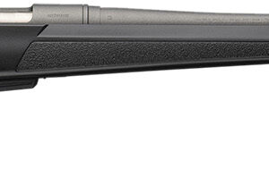Side view of a modern rifle.