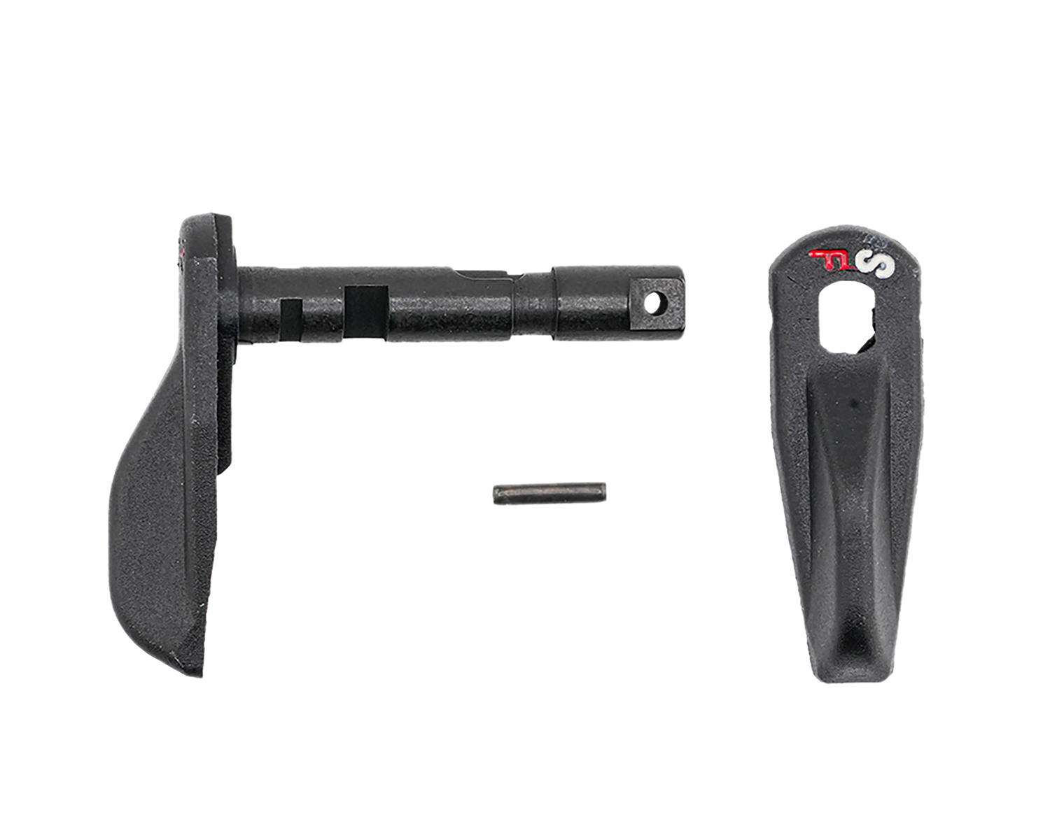 Black mechanical parts for equipment assembly.