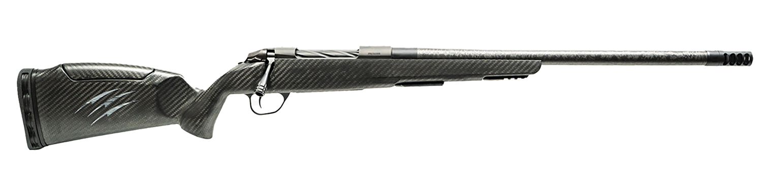 Carbon fiber rifle with sleek design