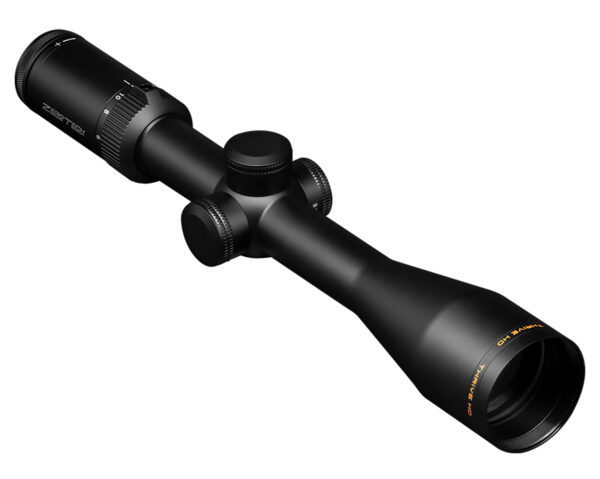 High-quality black rifle scope with adjustable features.
