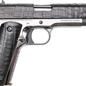 Colt Government Model pistol with textured grip