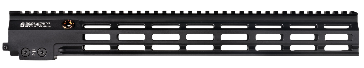Black modular rail system for firearms