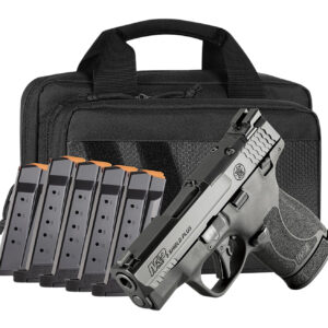 Smith & Wesson M&P Shield Plus with magazines and case.