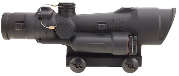 Trijicon ACOG rifle scope with mounting hardware.