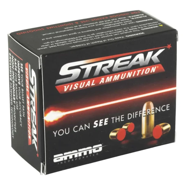 Box of Streak visual ammunition with bullets