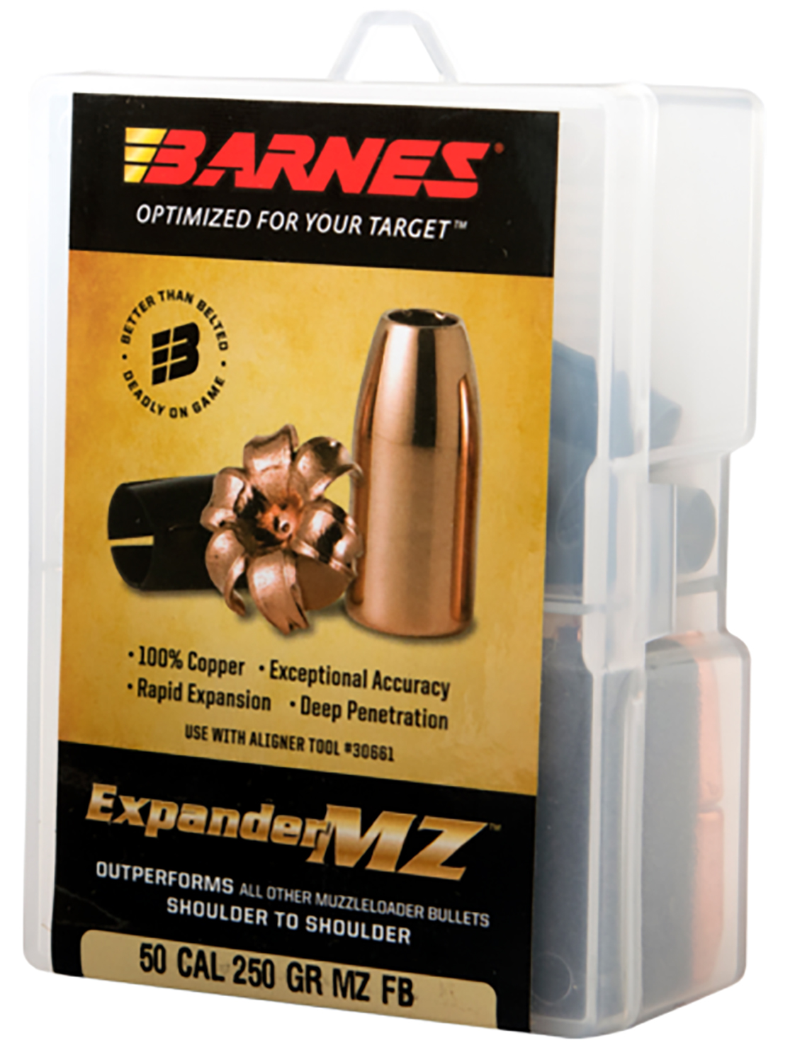 Barnes Expander MZ muzzleloader bullets box