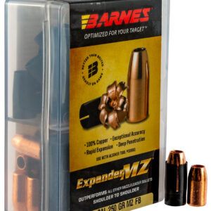 Box of 50 caliber bullets with packaging information.