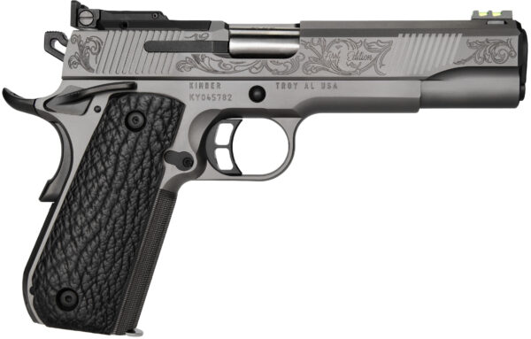 Close-up of a decorative handgun model.