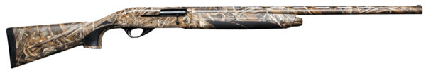 Camo shotgun designed for hunting enthusiasts.