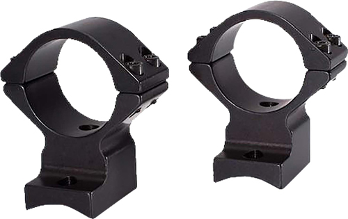 Pair of black rifle scope rings.
