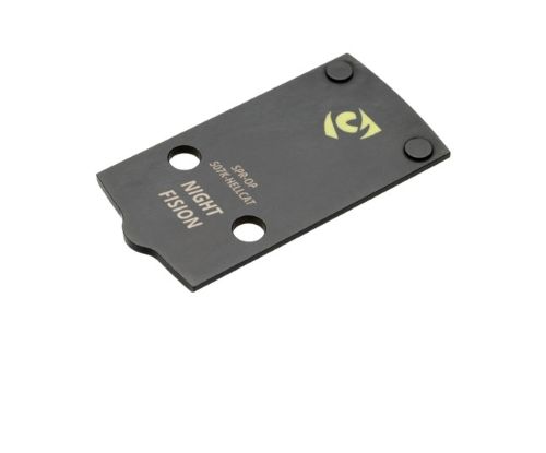 Night vision accessory plate in black