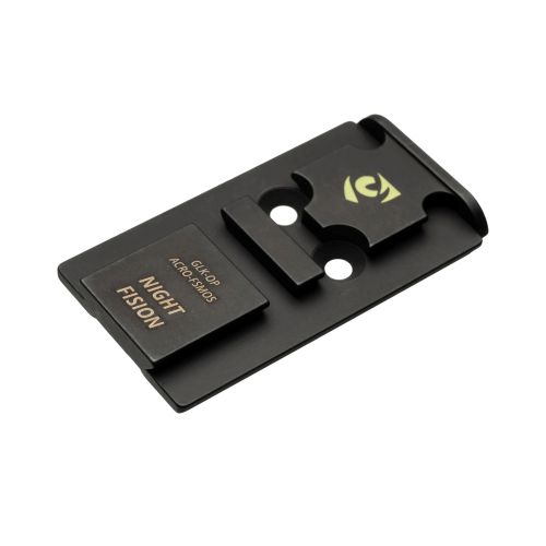 Black night vision device card with logo