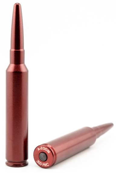 Two red training dummy bullets on a white background.
