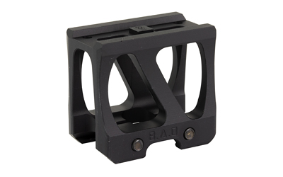 Black adjustable rail mount bracket for accessories.