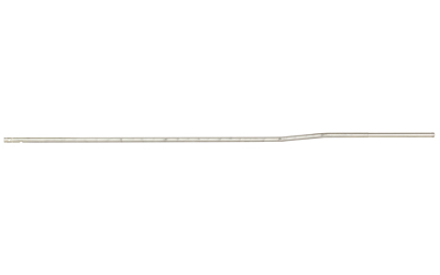 Long metallic straw with a bent end