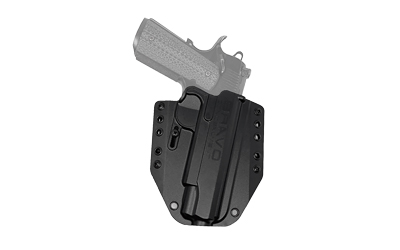 Black holster for firearm with secure design