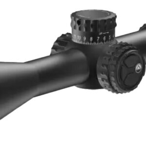 Burris rifle scope with adjustable lens and knobs