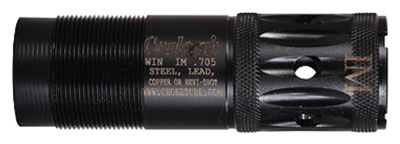 Black shotgun choke tube for improved shooting accuracy