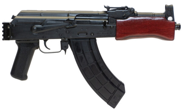 Side view of an AK-47 rifle.